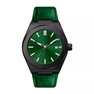 Date function sapphire crystal watches prices men watches leather bracelet mens luxury watch