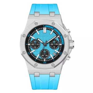 OEM brand men's sports silicone strap chronograph watch