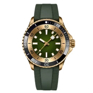 super luminova C3 men dive watches silicone strap 316L stainless steel case brush finished