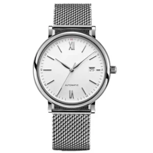 Classic And Casual Stainless Steel Watches Custom Logo Automatic Movement Watches