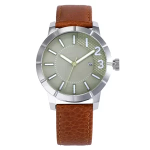 genuine leather watches stainless steel case unique design Custom Logo