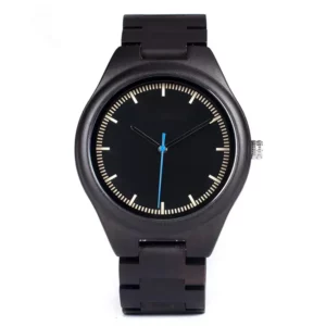 Shenguan Watch Factory for you custom made ebony men wooden watches