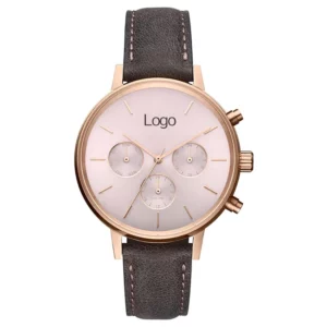 Fashion Women Trendy Chronograph Watch Stainless Steel Women's Watch Custom Made