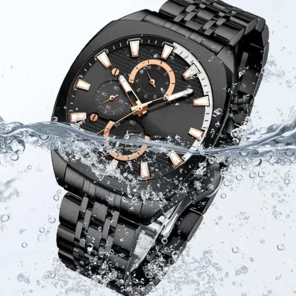 Customized Logo High-end Men's Luxury Diving Chronograph Quartz Watch - Image 4