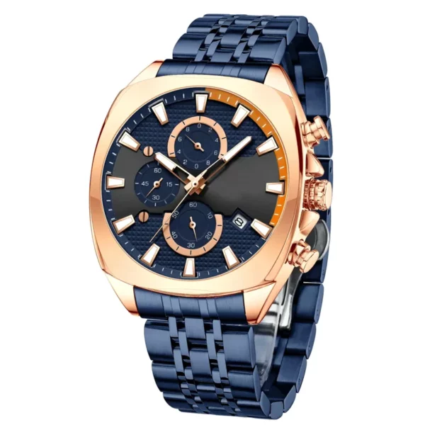 Customized Logo High-end Men's Luxury Diving Chronograph Quartz Watch - Image 2