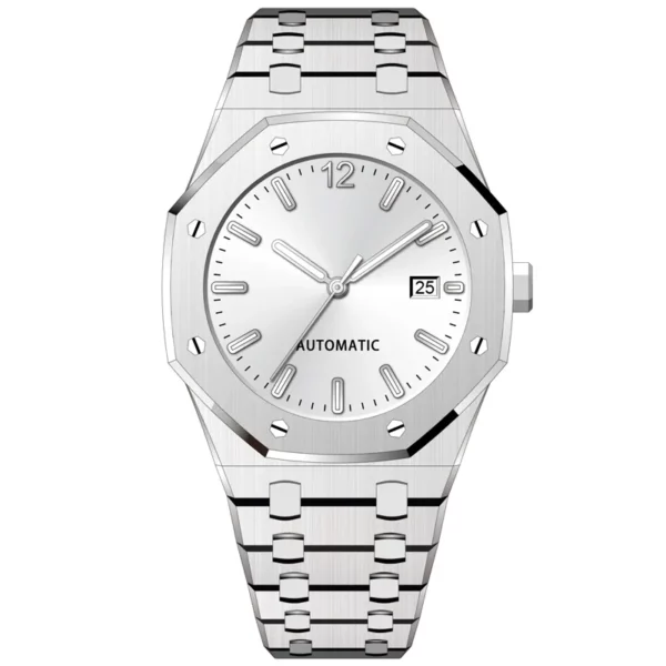 Custom-designed Stainless Steel Automatic Watch