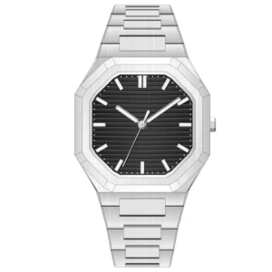 Automatic Stainless Steel Square Watch