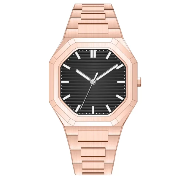 Automatic Stainless Steel Square Watch