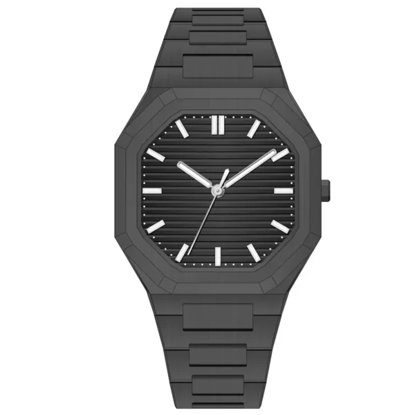 Automatic Stainless Steel Square Watch